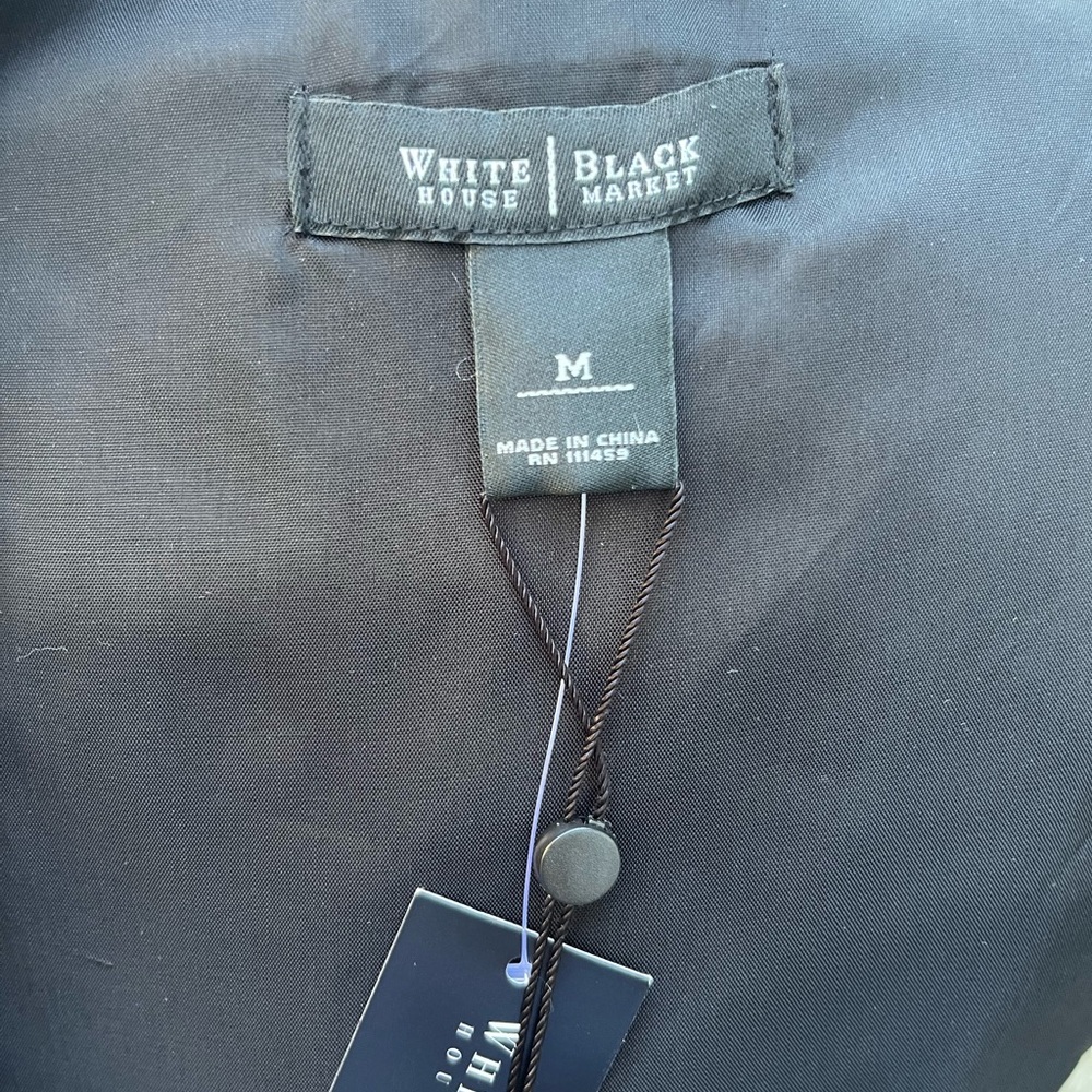 WHBM Elegant Black Floral Bolero Shrug Size M - Picture 3 of 9